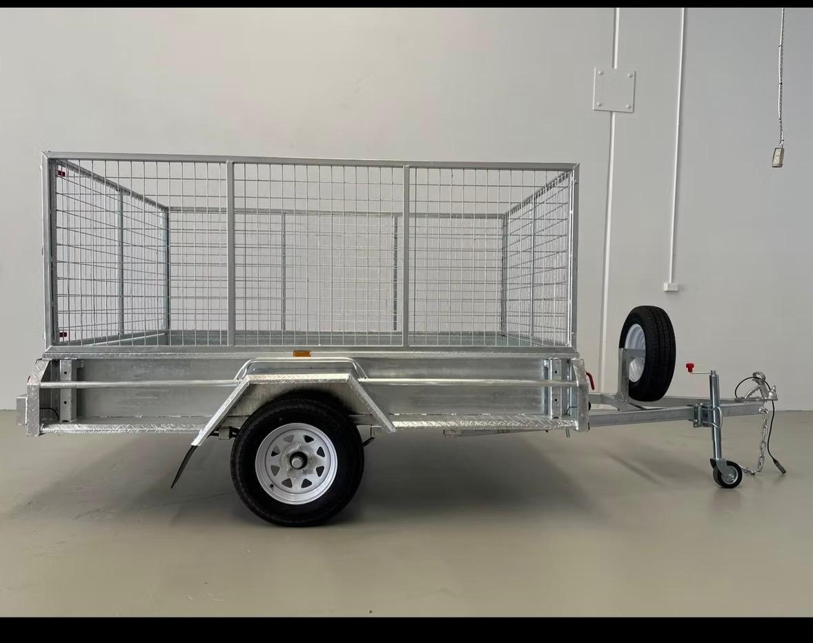 Heavy Duty Single Axle Box Trailer – 7×5